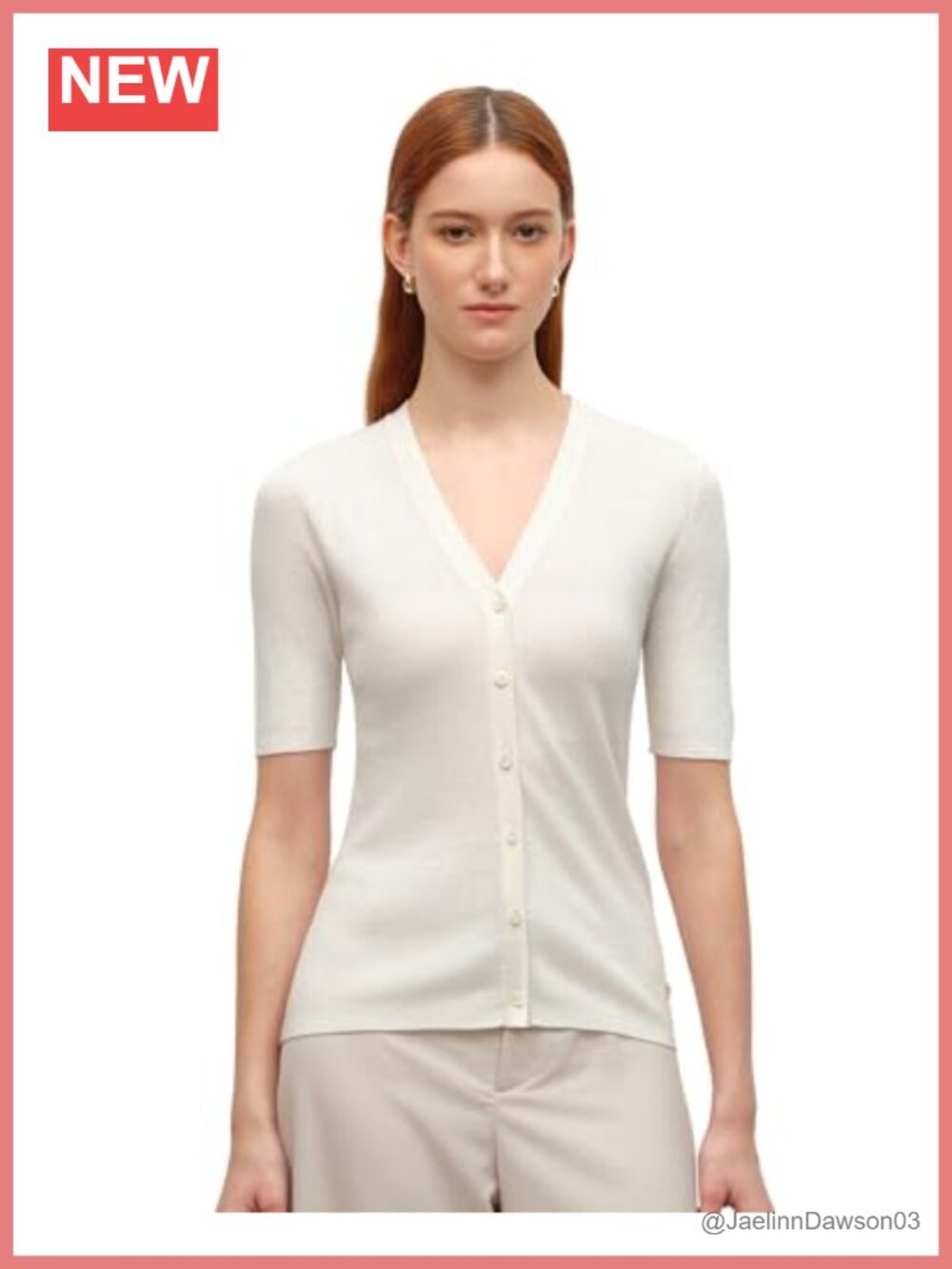 Cashmere Silk Ribbed Knit Short Sleeve Cardigan Lightweight Spring Summer